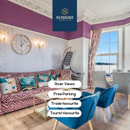 Presidential Apartment, Family Home, Luxury Bedrooms, 2 Rooms, 1 King Bed, 2 Single Beds, Free Wifi, Free Parking, Tourists, Business Travelers, Relocation, Beautiful River Views, - Long Stays, Invoice And Reduced Price Are Only Via Sunrise Short Let Dundee Exterior foto